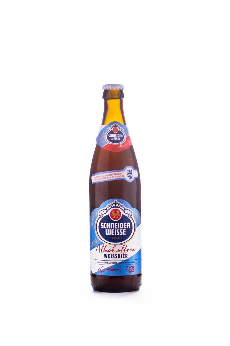 Пиво Шнайдер Вайсс ТАП 03, безалкогольное, светлое, нефильтрованное, 0.5л